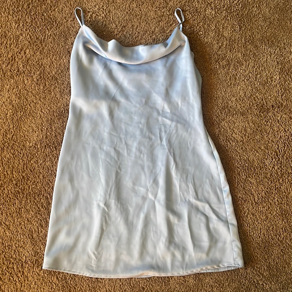 Urban outfitters blue cowl neck dress